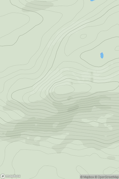 Thumbnail image for Creag Dhubh [Glen Affric to Glen Moriston] showing contour plot for surrounding peak